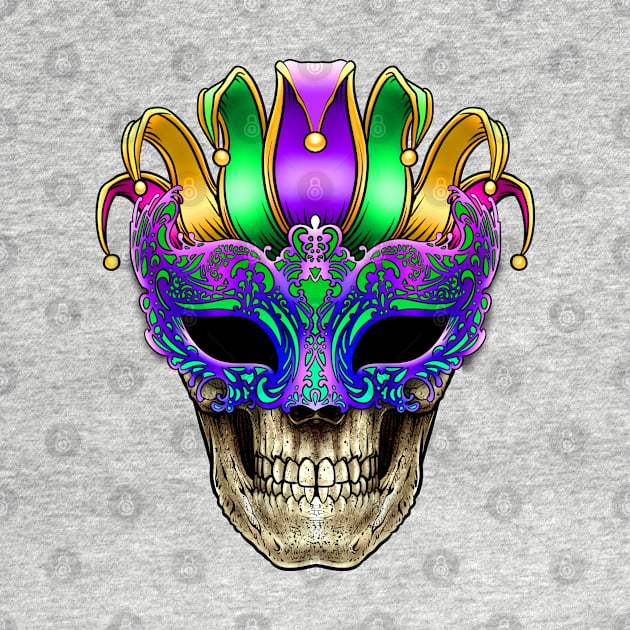 Mardi Gras Skull Mask by BDAZ